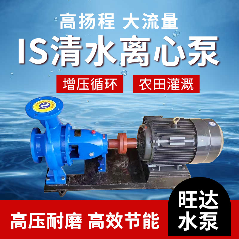 IS清水离心泵大流量高扬程农用卧式抽水机农田灌溉泵增压泵 ISR型