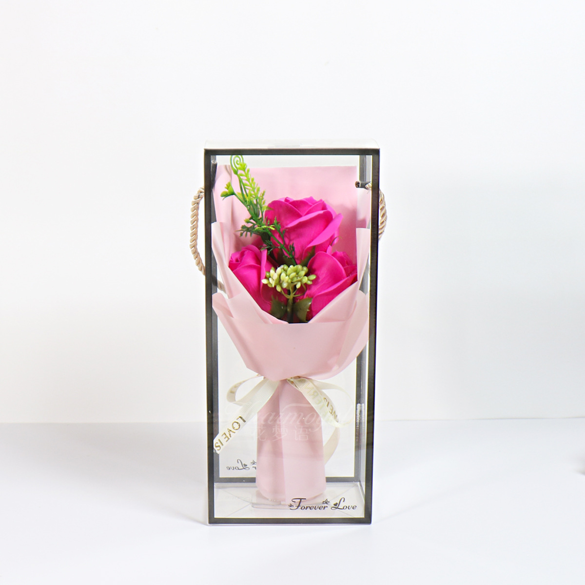 Soap Flower Bouquet Rose Carnation Small Bouquet Soap Flower Mother's Day Teacher's Day Valentine's Day Gift Cross-Border