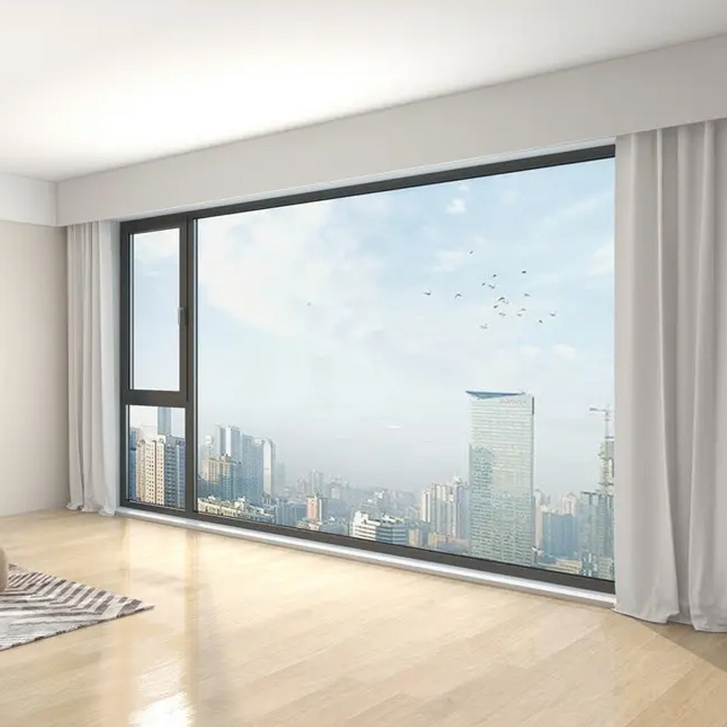 120断桥窗纱一体平开窗 隔热中空玻璃卧室客厅封阳台窗铝合金门窗