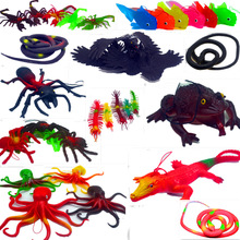 工厂直销TPR环保各种软胶仿真昆虫玩具假蛇 章鱼蝎子蜘蛛吓人玩具