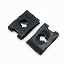 汽车牌照螺丝底座卡扣 汽车u型金属卡扣摩托车电动车卡片螺母