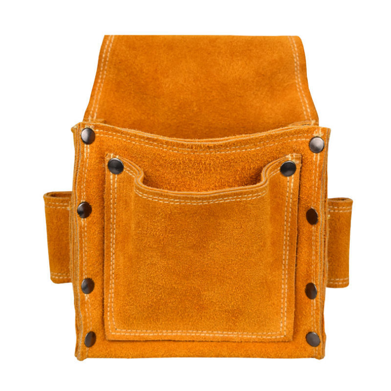 加厚多口袋木工钉子包钉兜多功能纯牛皮便携维修工具袋腰包-阿里巴巴