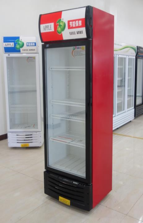 冷藏柜保鲜柜展示柜立式饮料柜商用单门388l展示柜冷柜冷藏冰水柜