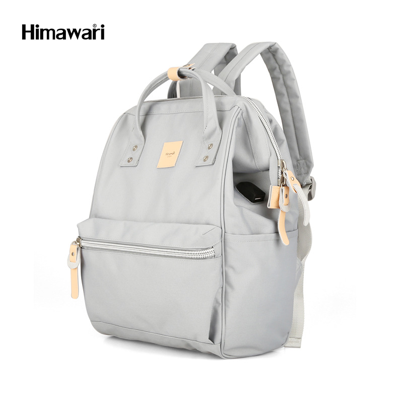 Himawari Men's and Women's Backpack Junior High School Student High School and College Student Schoolbag Large Capacity Running Away from Home Computer Bag