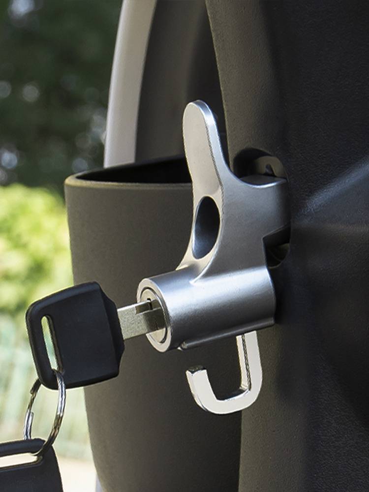 电动摩托车头盔锁防盗防偷固定安全帽锁挂物钩密码锁电瓶车帽子锁