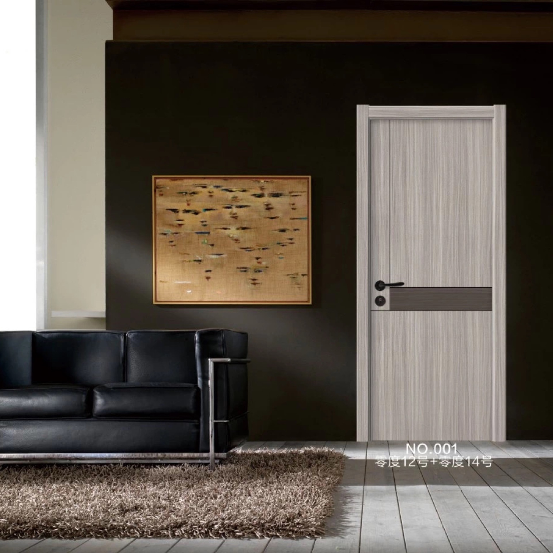 家用拼装门房间隔音复合零度生态门免漆门室内卧室门套装木门