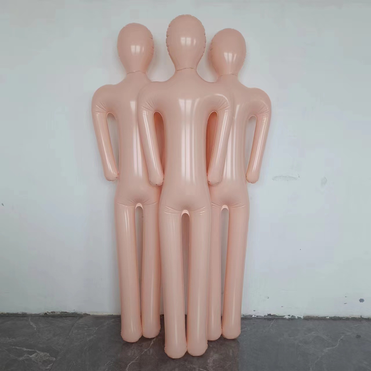 工厂现货一模压充气模特充气假体尸体男女pvc充气假人道具可设计