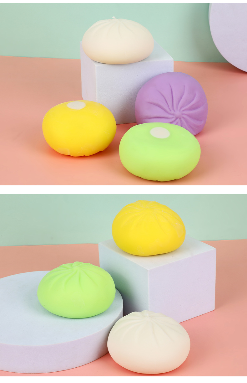 厂家直销跨境仿真包子整蛊发泄减压玩具 夜市地摊捏捏乐舒压玩具