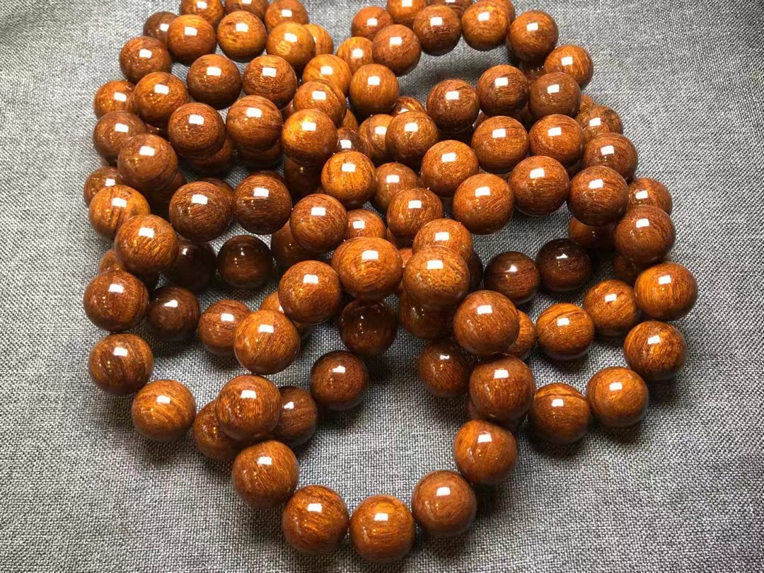 贡木沉香佛珠手串手链108黄油2.