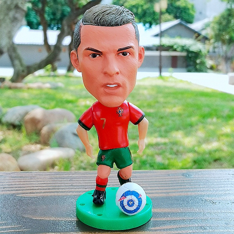 World Cup Star Doll C Romodrich Muller Massey Benzemaine Football Decoration Model Doll