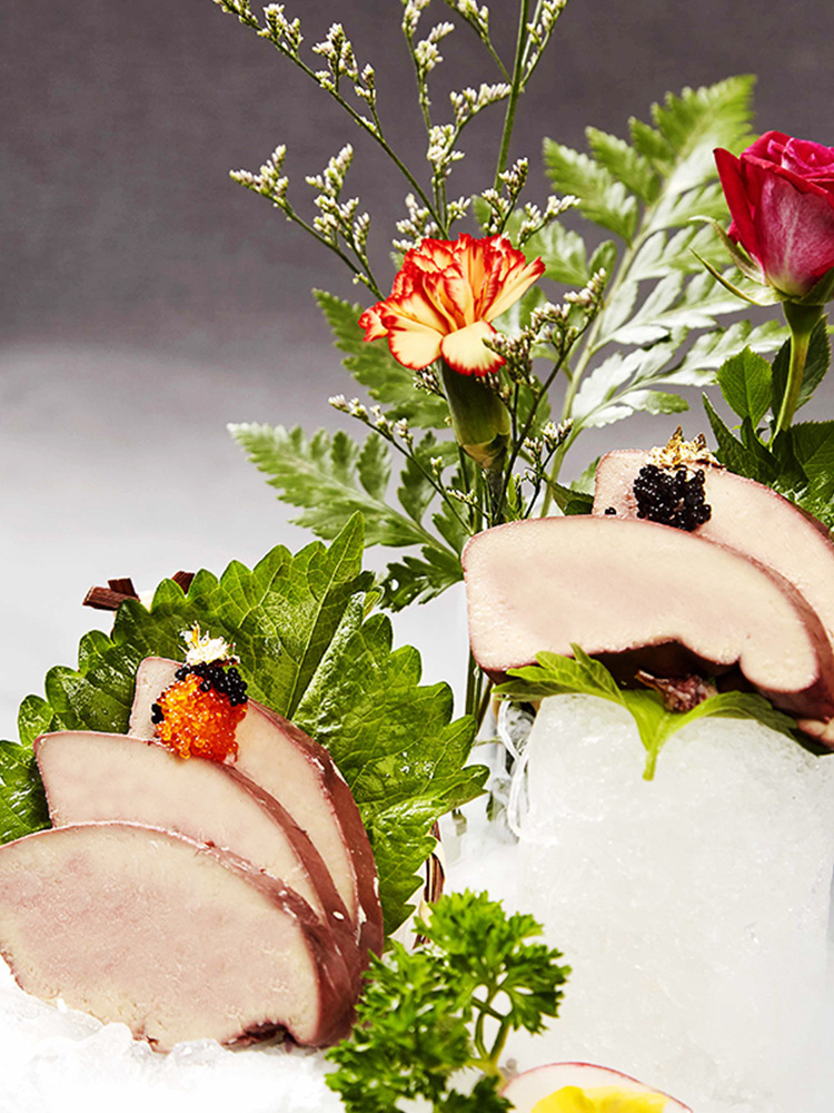 蓝莓红酒即食鹅肝 法式刺身新鲜法国清酒级包邮