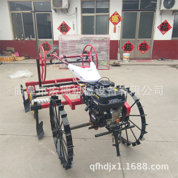 地膜覆盖机手拉式盖膜机 农用小型铺膜机 宽度可调自动覆土压膜