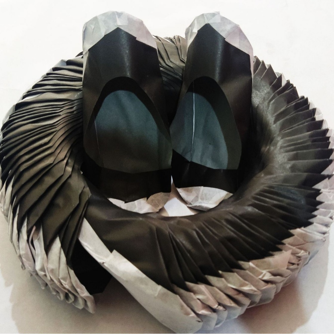 50对/圈出口装圈鞋 全靓黑鞋拜祭祖先烧纸鞋