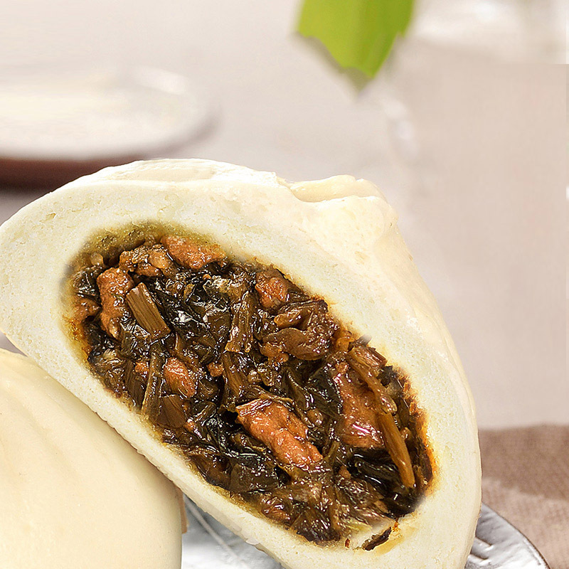 梅干菜肉包儿童营养早餐半成商用包子扬州猪肉包鲜肉大包