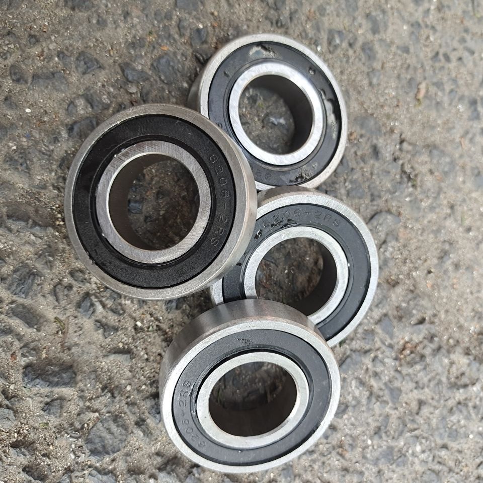 劳动车人力车手推车翻斗车架子车套6206轴承工地车斗斗车206轴承