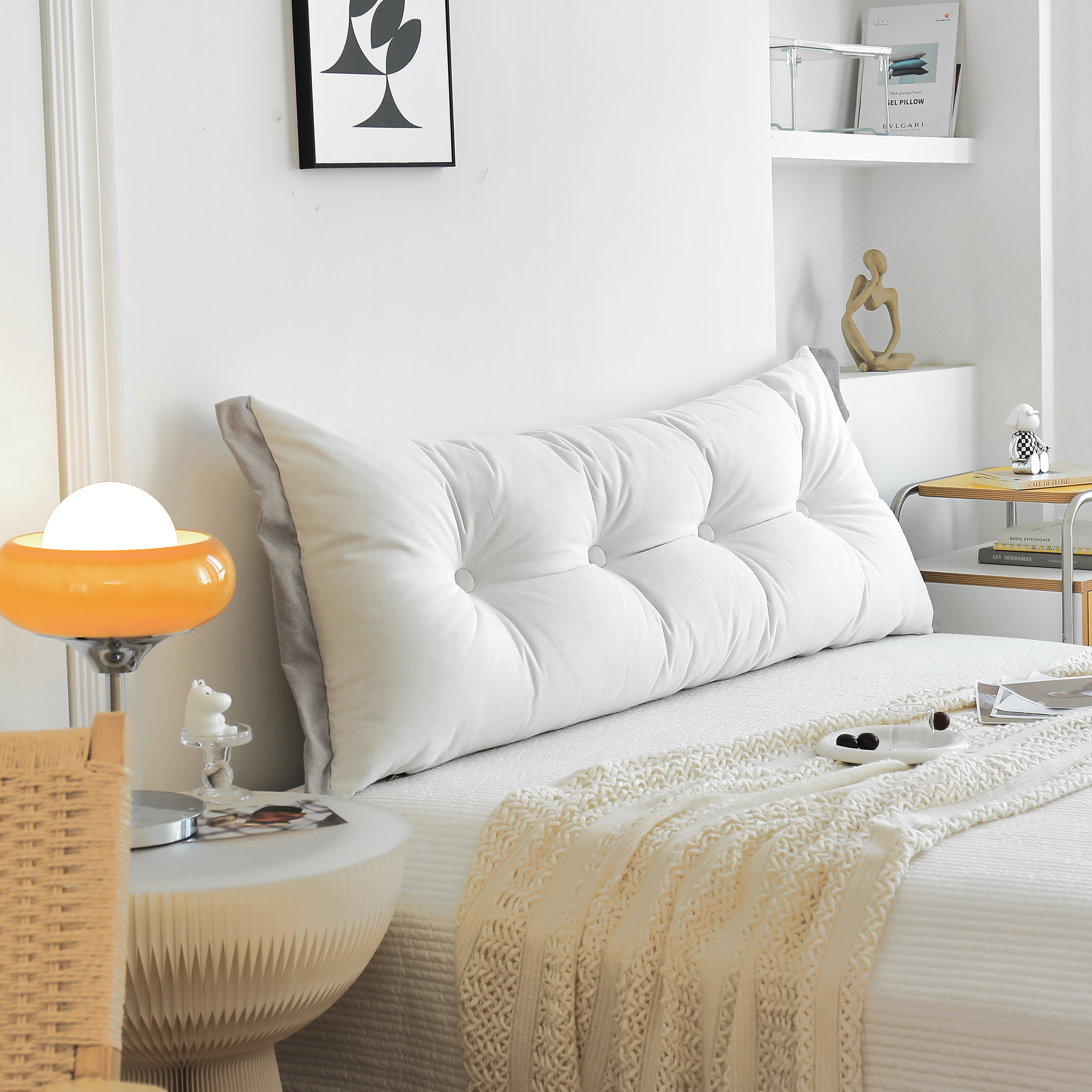 床头靠垫软包榻榻米床上双人长靠枕护腰床靠背垫床头柜靠垫大靠背