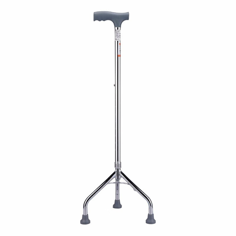 佛山东方四角拐杖铝合金轻便三脚拐棍高低可调老人腿脚不便手杖 f