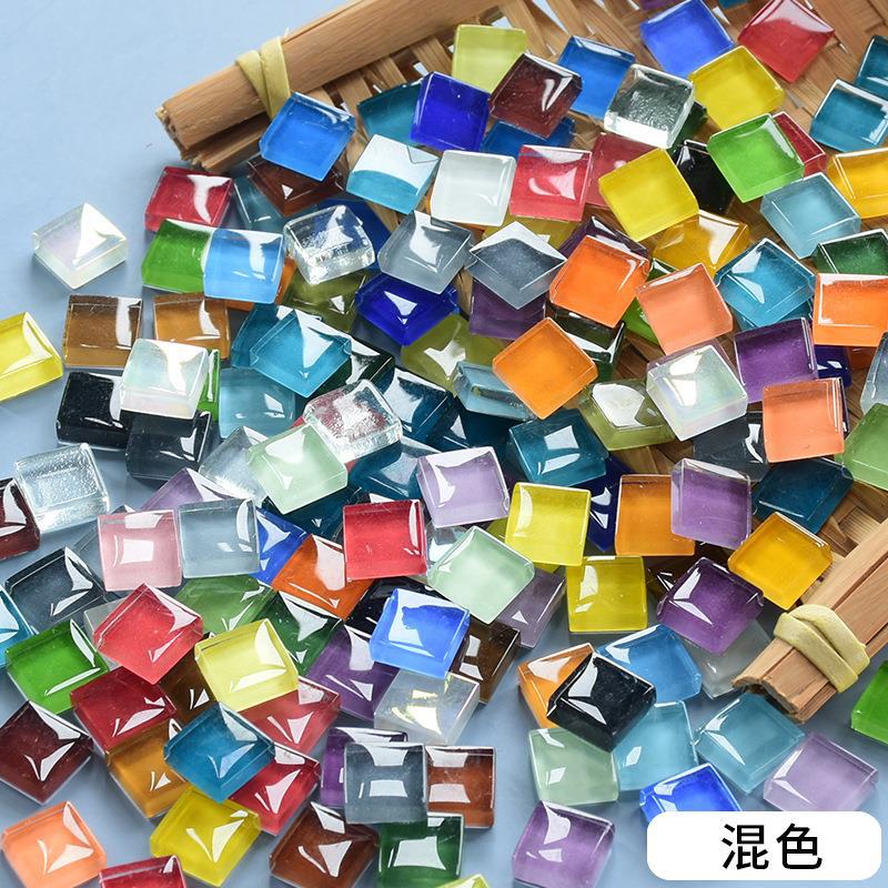 1200 Colored Crystal Glass Mosaic Handmade DIY Children's Decorations Art Art Area Painting Materials