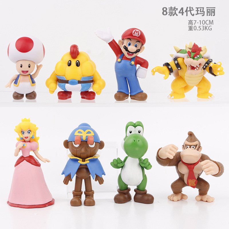 手办super mario动漫 超级玛丽手办摆件模型玩具路易基马里奥耀西
