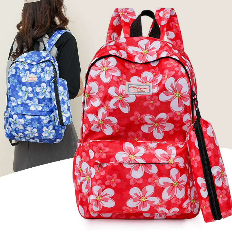 New Fashion All-Matching Women's Backpack 2023 Summer Hot Sale Lightweight Double-Shoulder Backpack Large Capacity Foreign Trade Wholesale