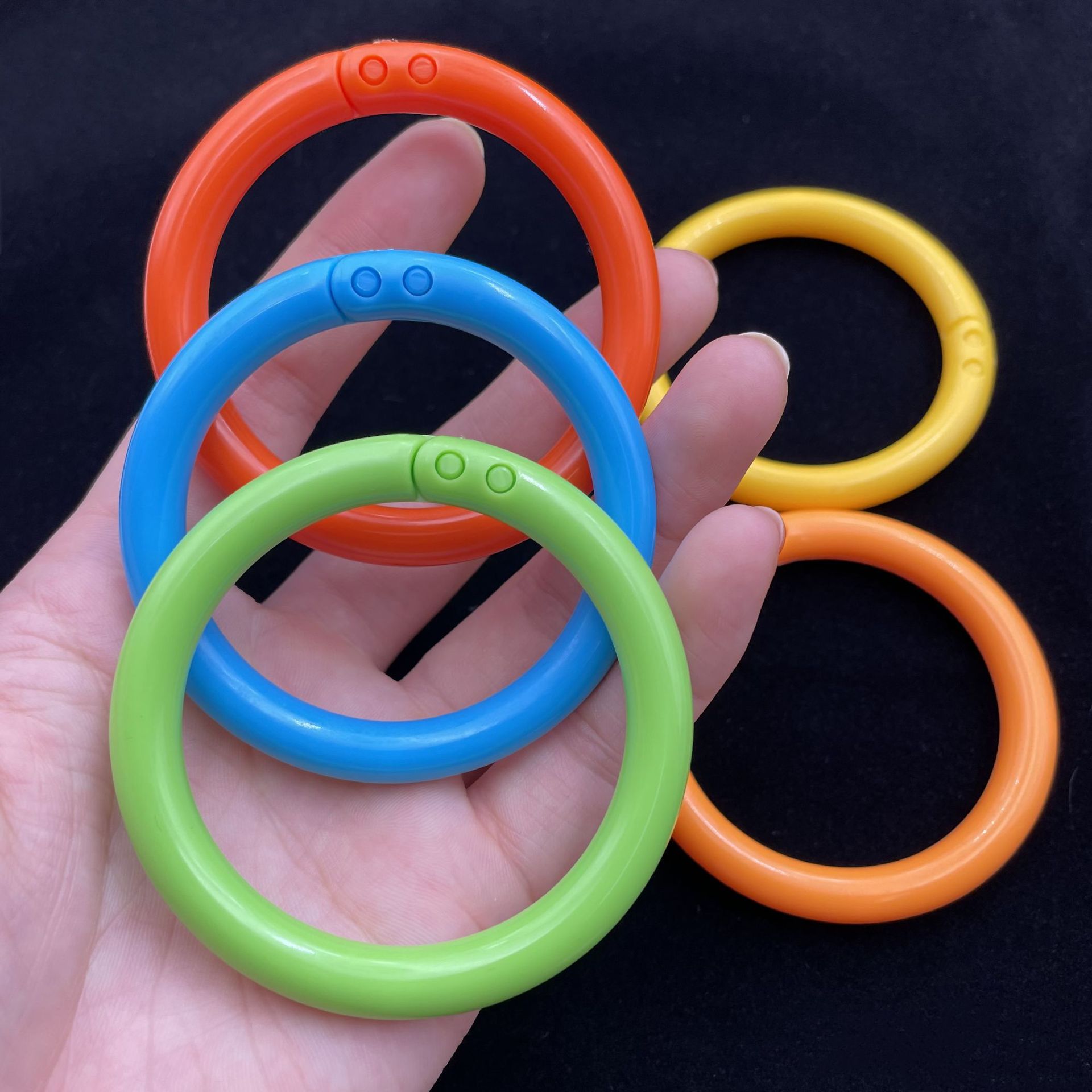 65mm胶圈 书圈 卡环 收纳环 量勺卡圈 图书装订圈圈 厂家批发