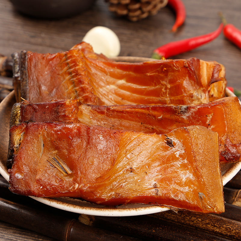 湖南特产腌制腊味腊鱼块/腊鲢子鱼块500g装餐饮食材量大价优