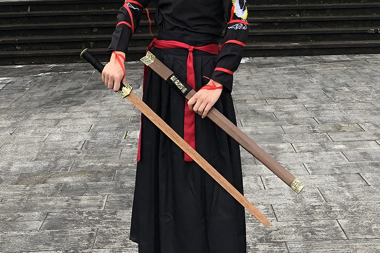 龙泉市木汉剑木质刀剑带鞘古风武侠宝剑汉服佩剑cos表演道具武术