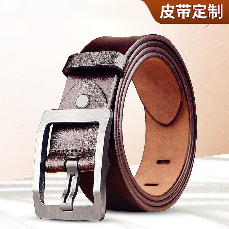 批发黑色皮带男地摊pu复古男士腰带合金针扣裤腰带新款裤带外贸