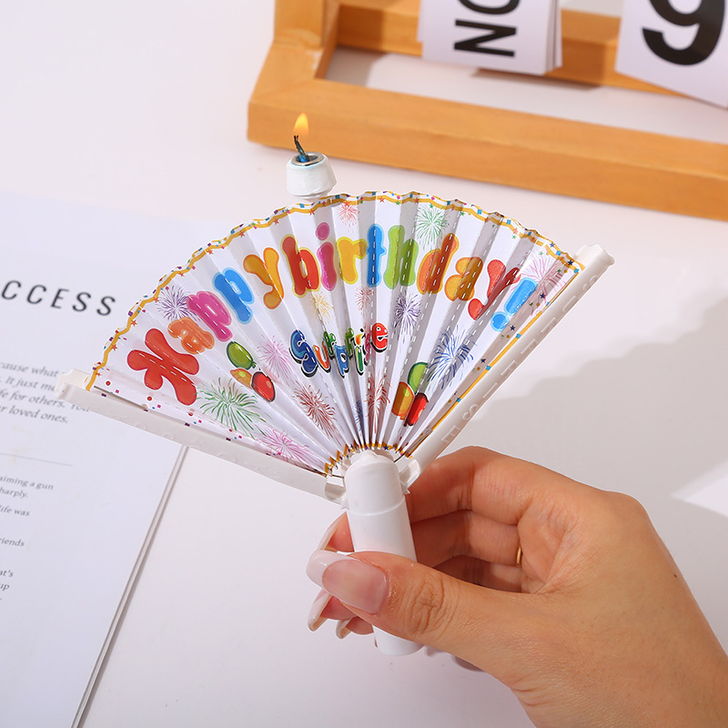 creative surprise birthday candle fan funny party wish candle internet celebrity happy birthday cake candle decoration