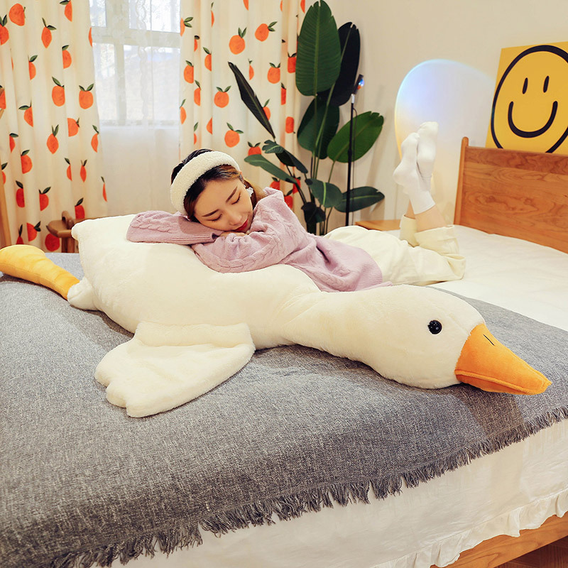 one-piece delivery free shipping link net red big white goose pillow pillow plush toy doll big goose doll duck