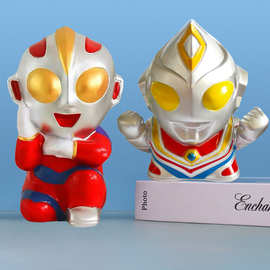 搪胶娃娃白胚批发非石膏迪迦奥特曼儿童手工diy男孩涂色地摊玩具