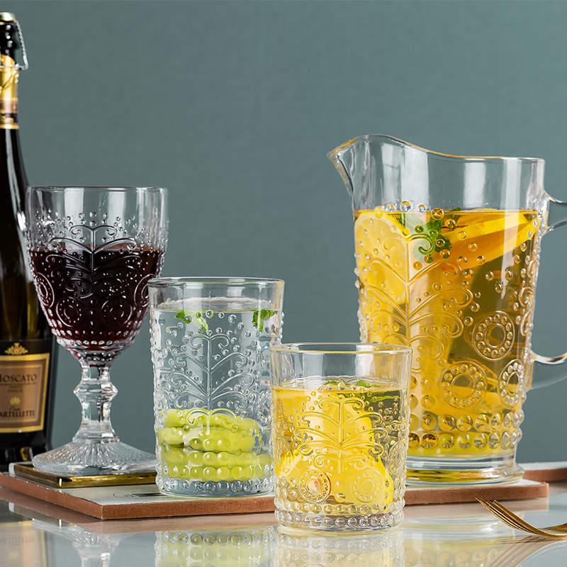 太阳花玻璃杯套装 新款泡茶杯 透明玻璃杯 厂家供应 量大从优