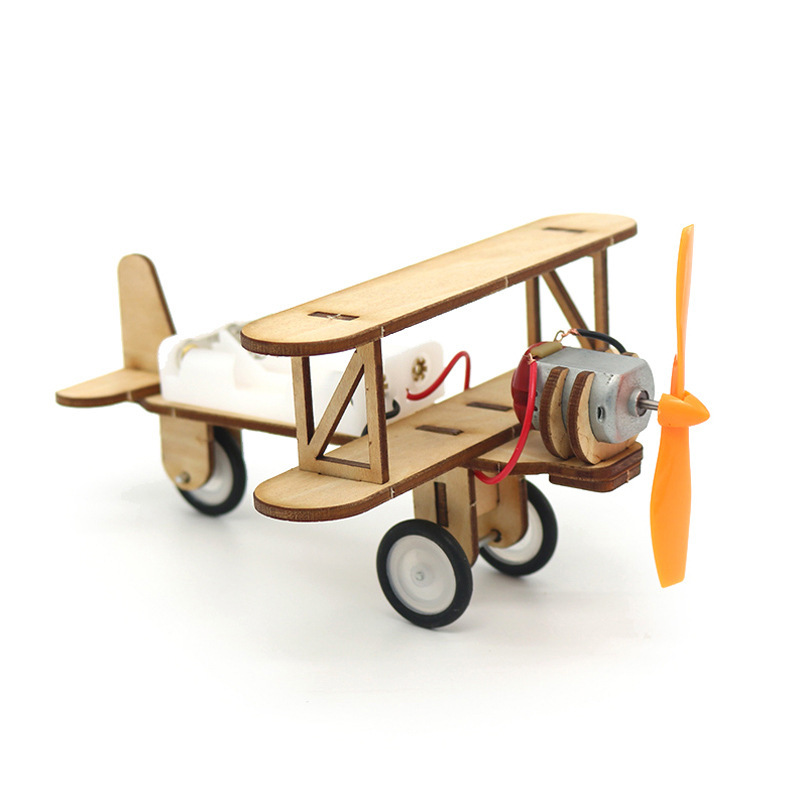 科技小制作小发明 男孩手工 自制电动滑行飞机 小学生diy玩教具