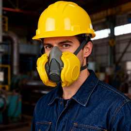 6200防尘口罩+3701双效过滤 防毒面罩煤矿车间专用可洗