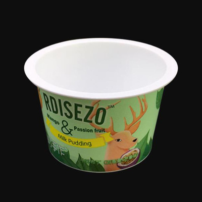 膜内贴标定制酸奶杯来图热转印加工批发厂家直供