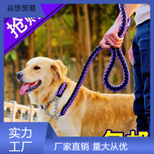 中型大型犬狗链子狗狗牵引绳遛狗绳金毛拉布拉多链狗绳宠物用品