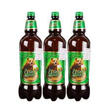 俄罗斯进口捷克熊啤酒 波罗的海精酿烈性生啤未过滤 1.35L*6瓶