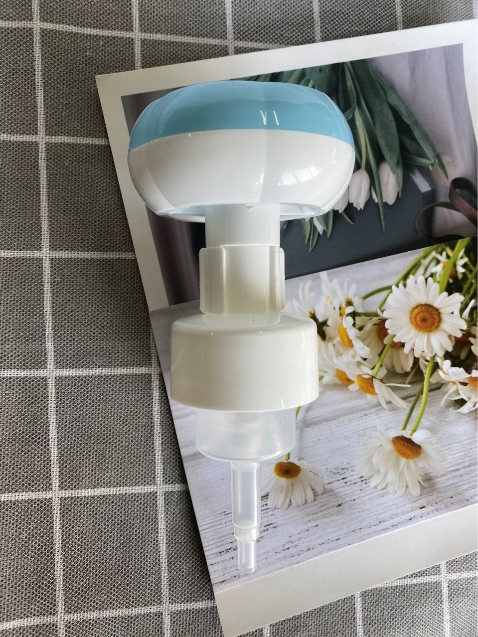 厂家生产花朵泡沫泵头40/410 42/410花朵泡沫泵头多色可定制颜色