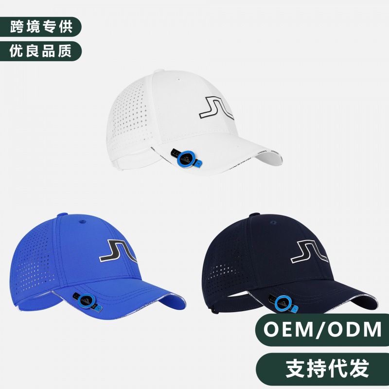 【跨境】高尔夫男女运动球帽 男士golf速干帽子休闲孔