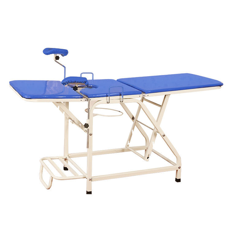 Medical Gynecological Examining Table Thickened Square Tube Obstetrics and Gynecology Flushing Bed Hospital Simple Delivery Chair Surgical Production Chair