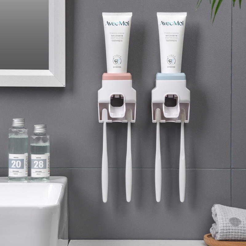 Punch-Free Wall Hanging Automatic Toothpaste Dispenser