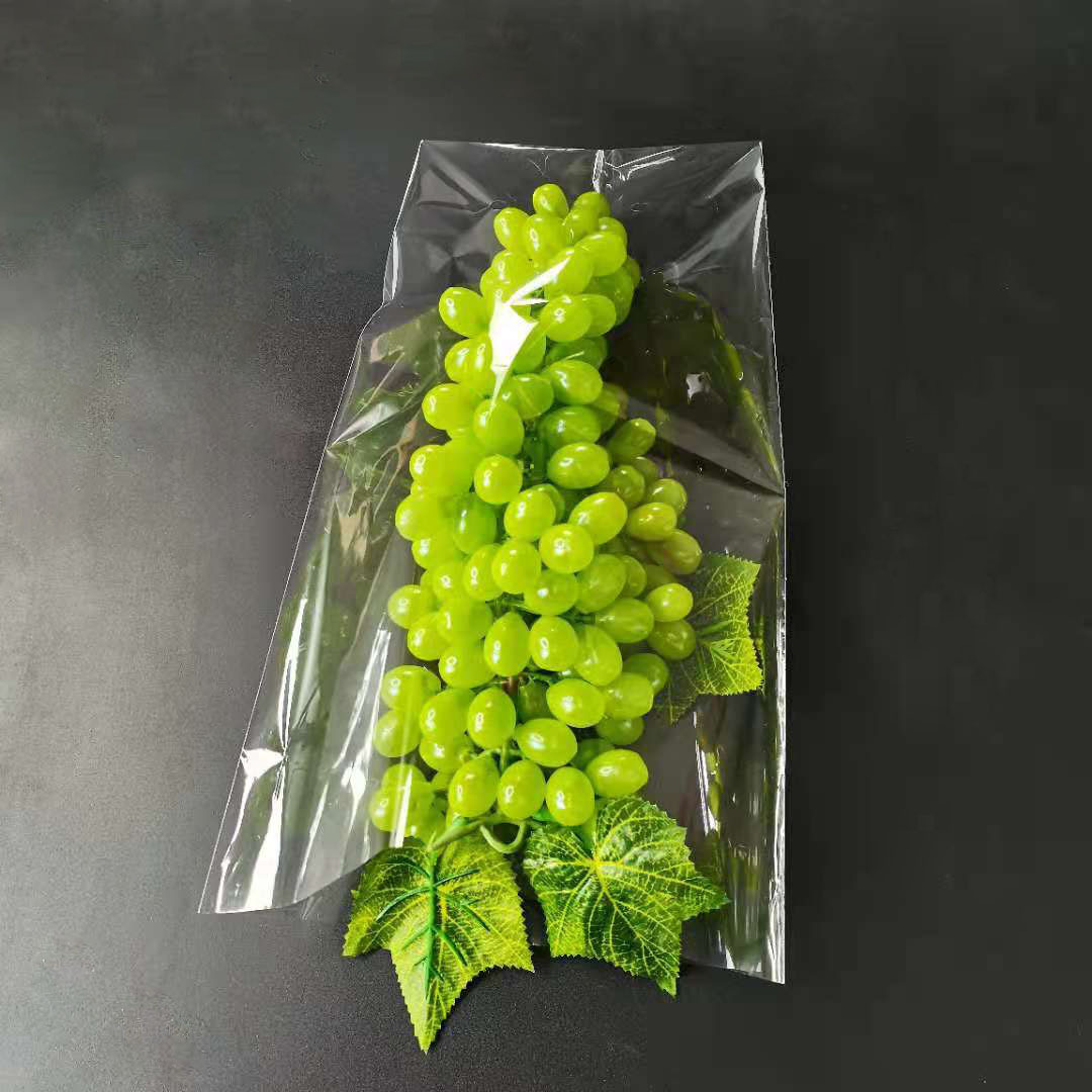 阳光玫瑰葡萄专用袋提子保鲜袋梯形透明打孔防雾包装袋纸袋腰封