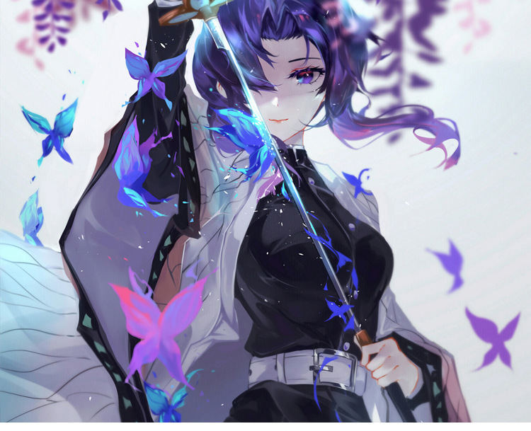 鬼灭之刃cos成人儿童 蝴蝶忍cos全套羽织鬼杀队队服