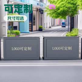 定制户外不锈钢花箱售楼部花盆室外铁艺花架商业街花坛成品花槽