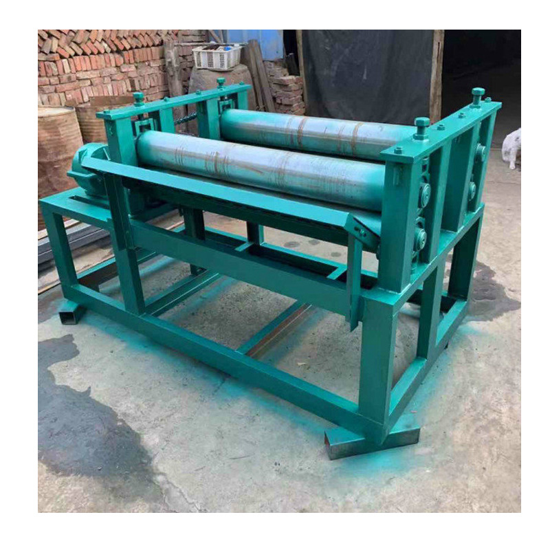 废旧油桶展平机 金属回收厂铁皮压平设备 电动型油漆桶滚平机