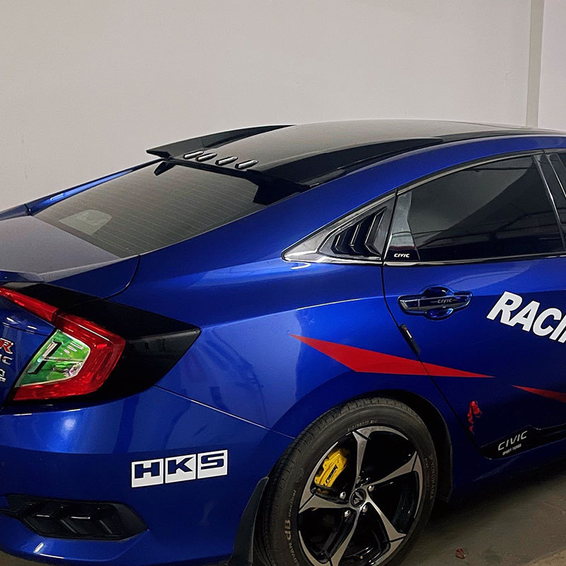 适用于16-20款两厢思域type-r顶翼22款十一代思域顶翼改装tr尾翼