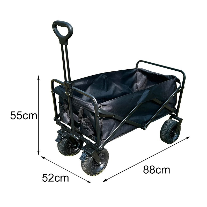 Campground Car Table Board Accessories Outdoor Stall Folding Camping Cart Portable Picnic Shopping Luggage Trolley