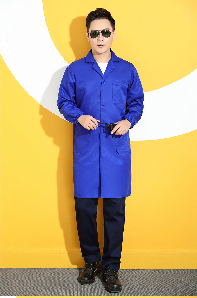 工作服男长款蓝大褂 工厂仓库外套物流运输搬运服罩衣工装批发