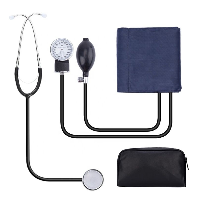 Portable Stethoscope with Manual Sphygmomanometer Liquid-Free Sphygmomanometer Export a Large Amount of in Stock