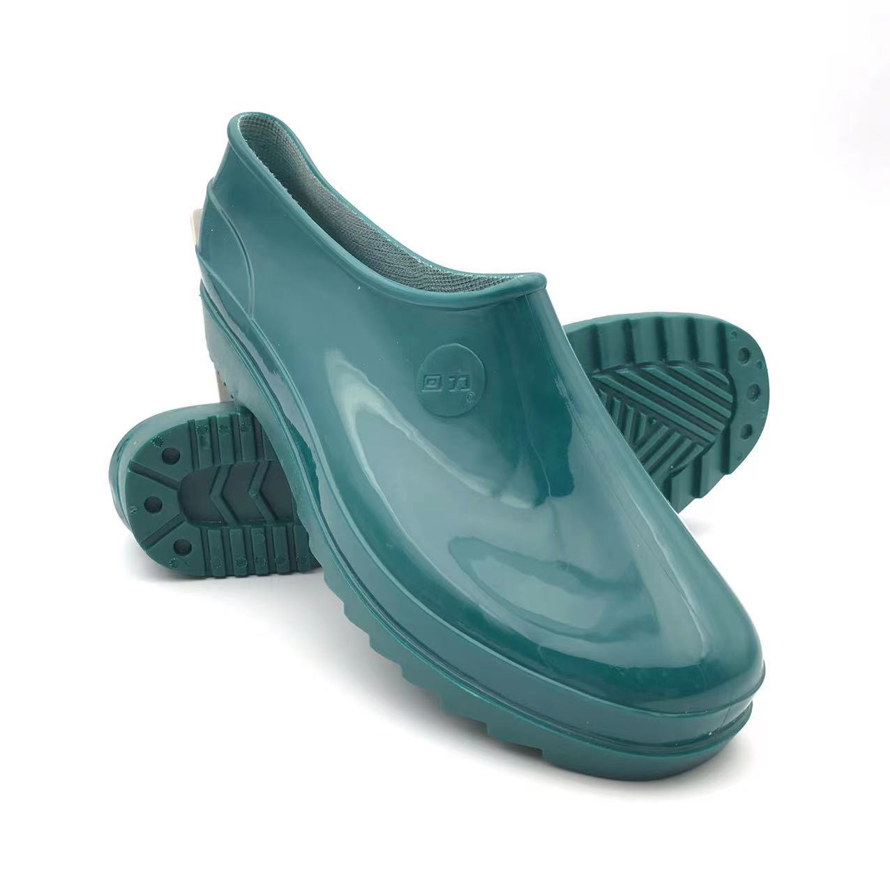 厂家批发上海回力牌雨鞋 女低筒元宝鞋 防水防滑养殖场厨房胶鞋